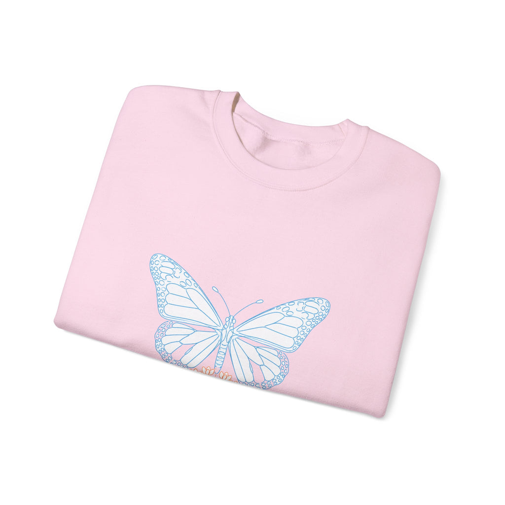 Matching Couple Sweatshirt - Butterfly & Moth Matching Couple Crewneck Sweatshirt Minimalist Art His Hers Valentine Gift - Design A