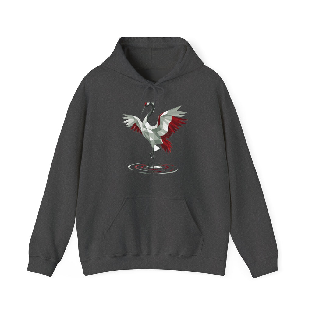 Matching Couple Sweatshirt - Tiger & Crane Matching Couple Hooded Sweatshirt Geometric Art His Hers Couple Gift - Design B
