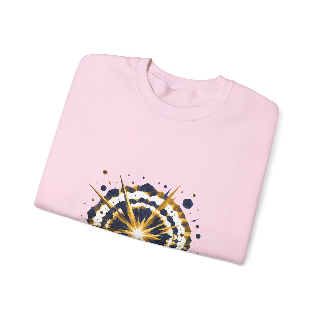 Matching Couple Sweatshirt - Galaxy & Supernova Matching Couple Comfort Colors Crew Geometric Art His Hers Love Gift - Design B