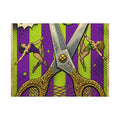 Giant Scissors Trapeze Wall Art Canvas 24×36 Pop Art Restaurant Decor Maximalist Print