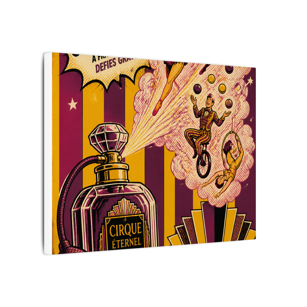 Perfume Bottle Fountain Wall Art Canvas 24×36 Pop Art Restaurant Decor Maximalist Print