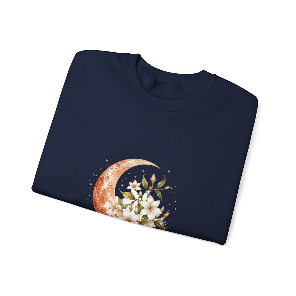 Matching Couple Sweatshirt - Sun & Moon Matching Couple Comfort Colors Crew Watercolor Art His Hers Birthday Gift - Design A