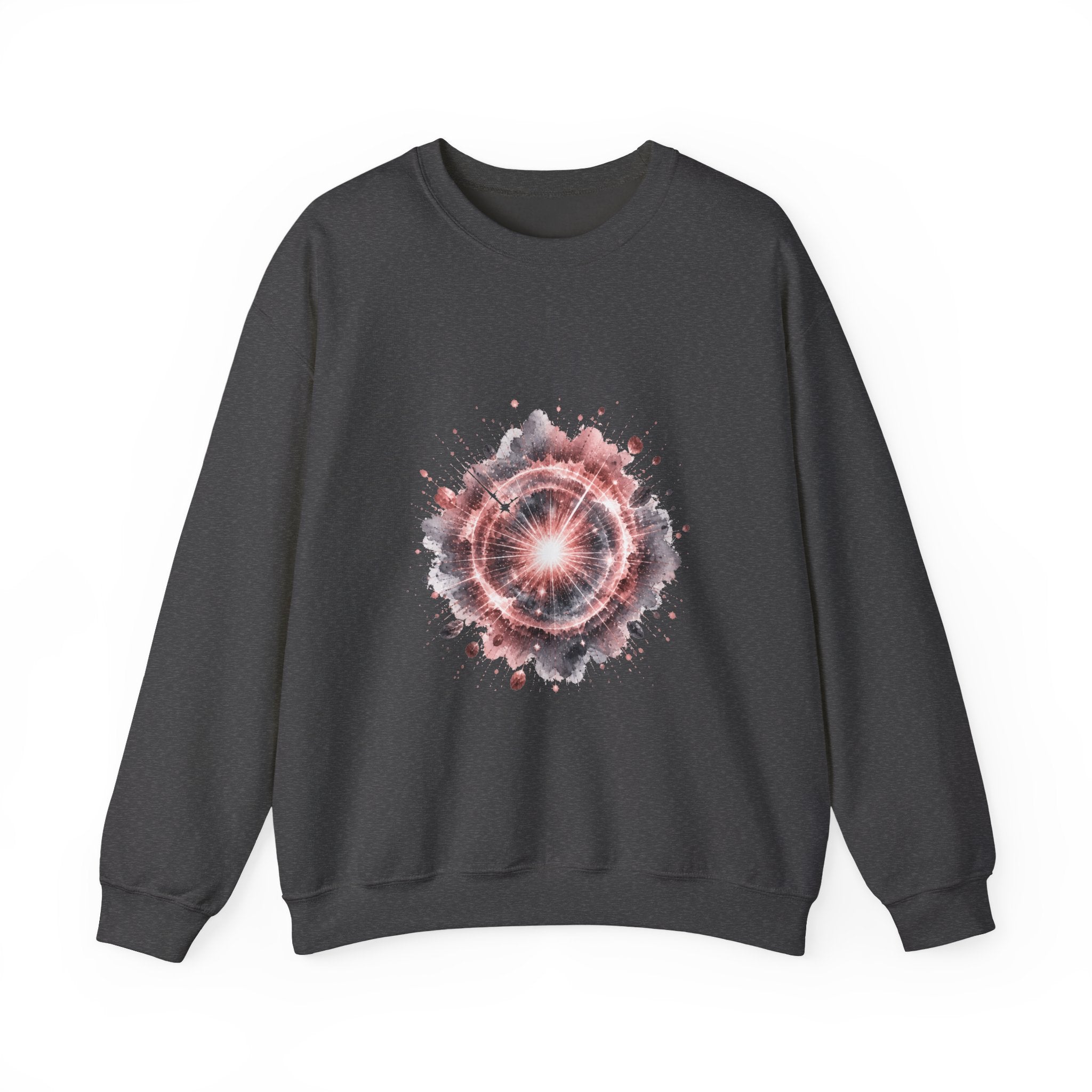 Matching Couple Sweatshirt - Galaxy & Supernova Matching Couple Premium Fleece Sweatshirt Watercolor Art His Hers Birthday Gift - Design B