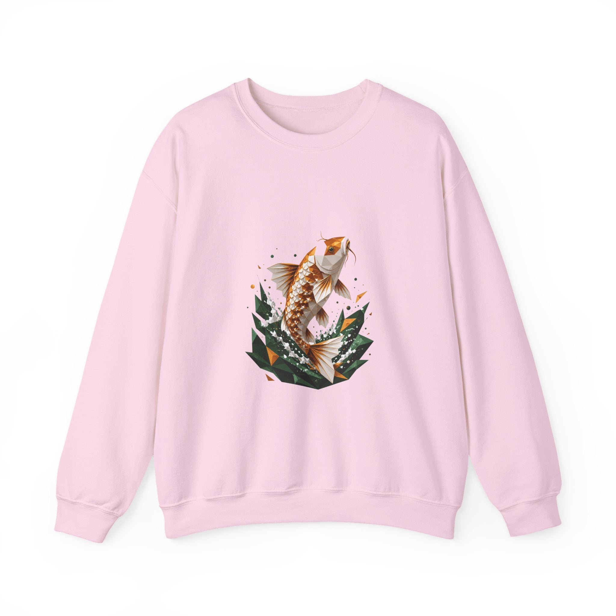Matching Couple Sweatshirt - Koi Fish Yin Yang Matching Couple Comfort Colors Crew Geometric Art His Hers Love Gift - Design A