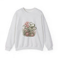 Matching Couple Sweatshirt - Octopus & Jellyfish Matching Couple Premium Fleece Sweatshirt Vintage Art His Hers Honeymoon Gift - Design A