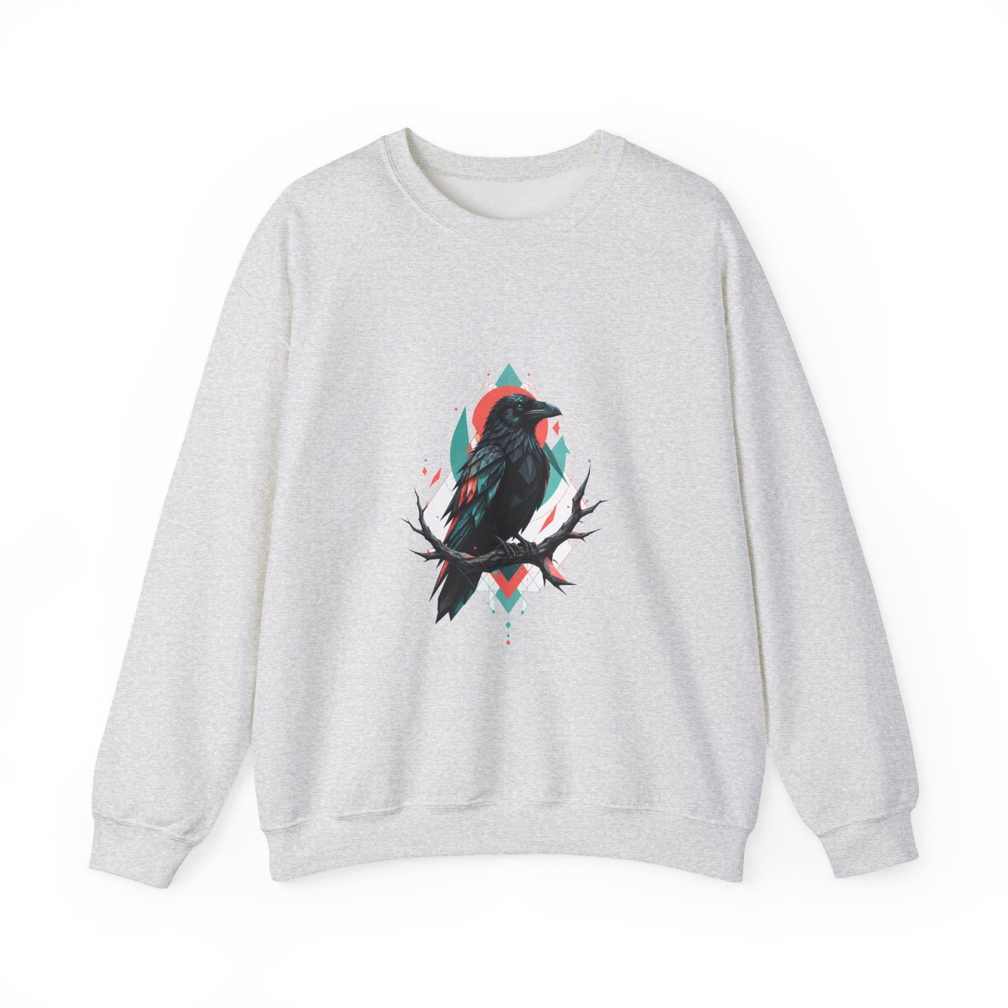 Matching Couple Sweatshirt - Raven & Swan Matching Couple Crewneck Sweatshirt Geometric Art His Hers Couple Gift - Design A