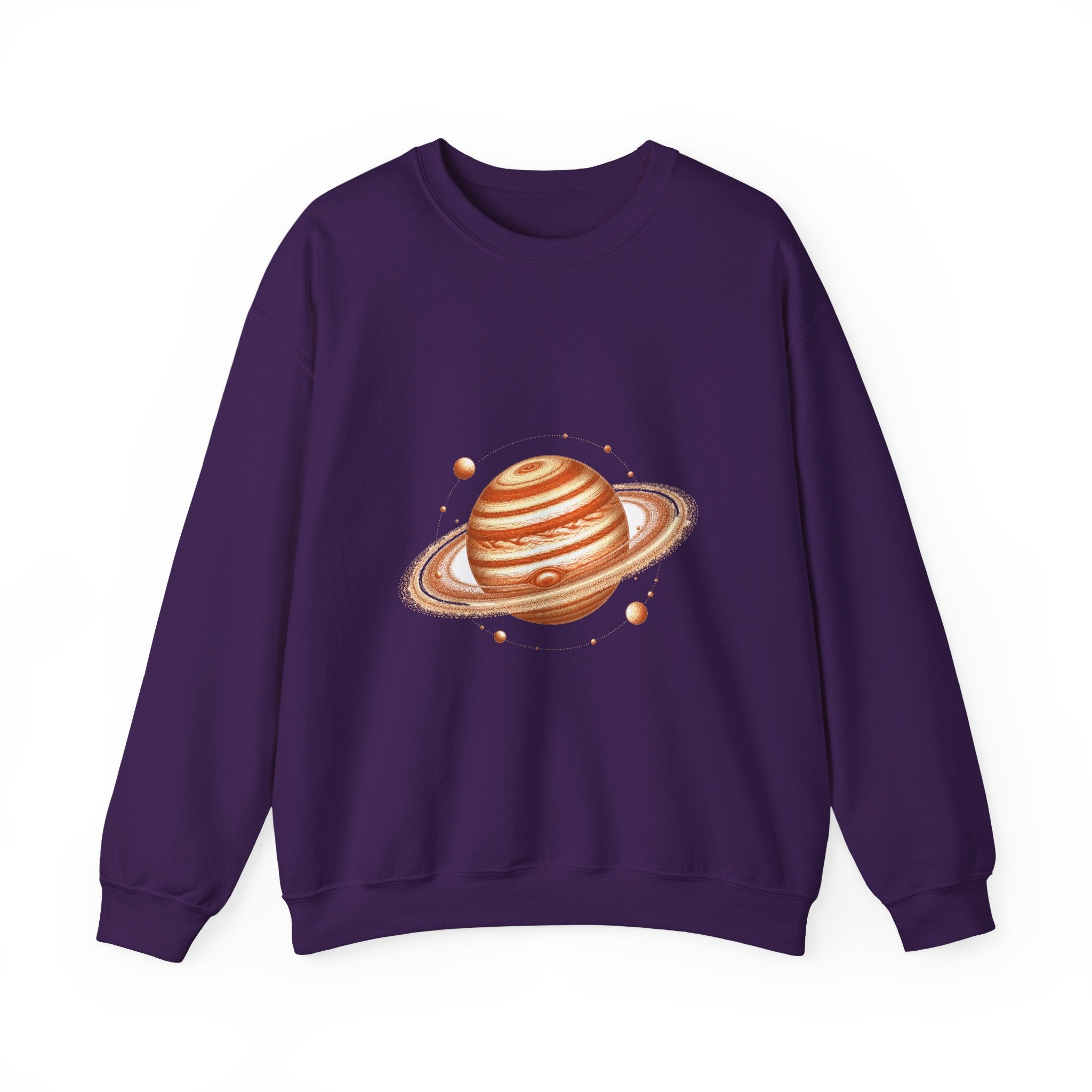 Matching Couple Sweatshirt - Astronaut & Planet Matching Couple Comfort Colors Crew Vintage Art His Hers Honeymoon Gift - Design B