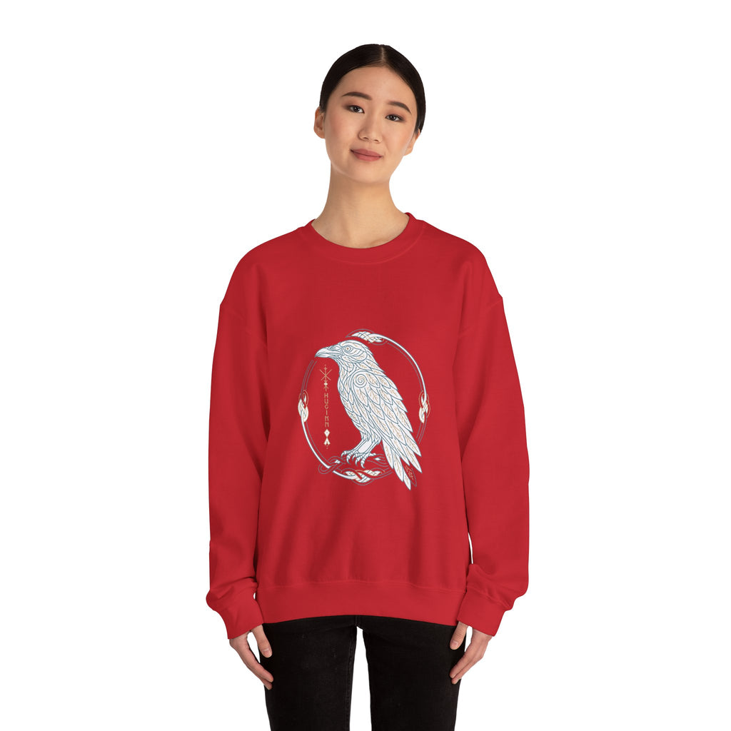 Matching Couple Sweatshirt - Huginn & Muninn Matching Couple Comfort Colors Crew Minimalist Art His Hers Christmas Gift - Design A