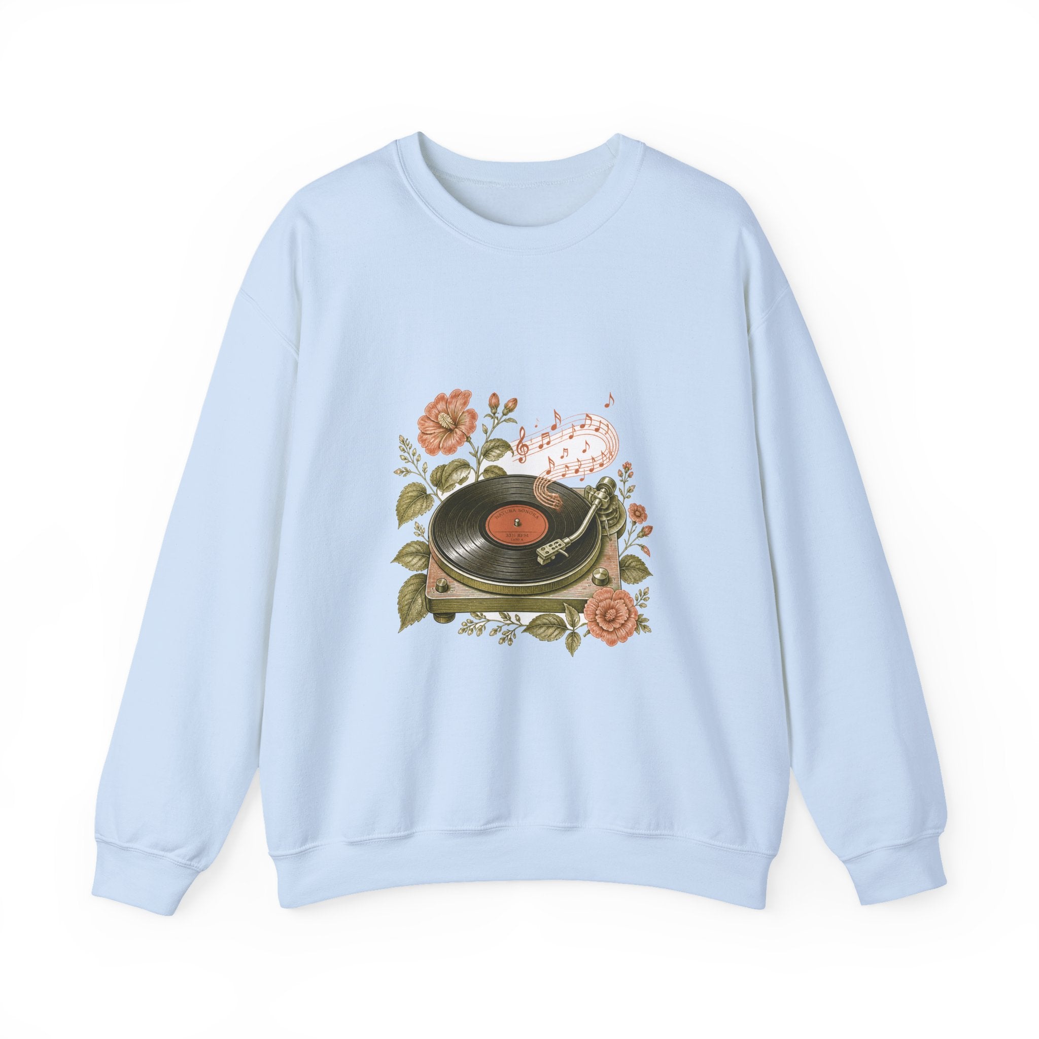 Matching Couple Sweatshirt - Vinyl & Cassette Matching Couple Premium Fleece Sweatshirt Vintage Art His Hers Honeymoon Gift - Design A