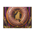 Donut Circus Ring Wall Art Canvas 16×20 Art Deco Entryway Decor Maximalist Print