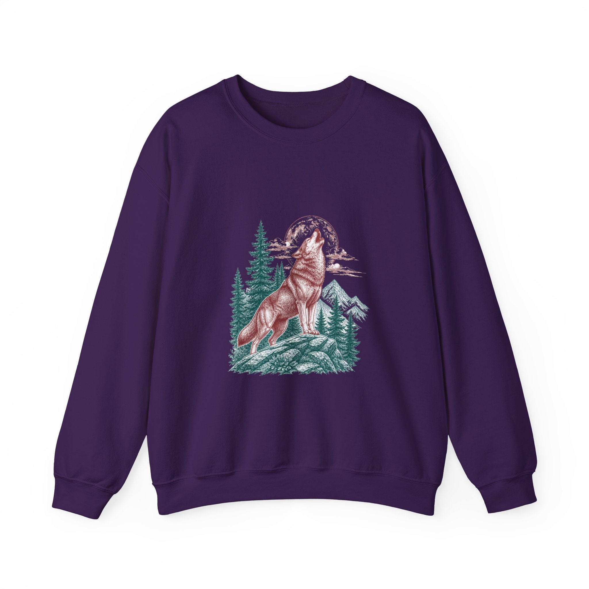 Matching Couple Sweatshirt - Wolf & Dove Matching Couple Comfort Colors Crew Vintage Art His Hers Honeymoon Gift - Design A