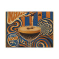 Espresso Martini Acrobat Wall Art Canvas 16×20 Psychedelic Cafe Decor Maximalist Print
