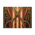 Giant Scissors Trapeze Wall Art Canvas 16×20 Art Deco Entryway Decor Maximalist Print