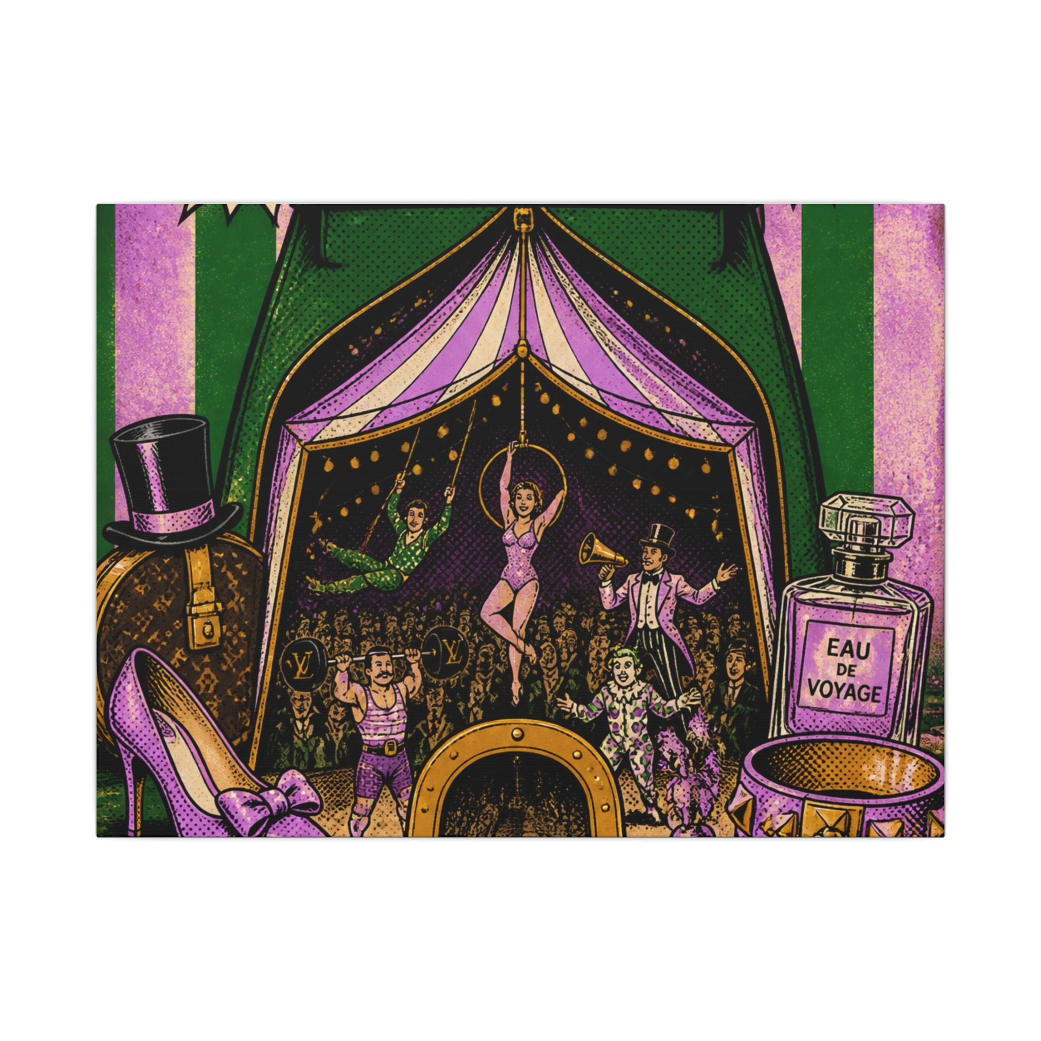 Handbag Big Top Wall Art Canvas 16×20 Pop Art Living Room Decor Maximalist Print