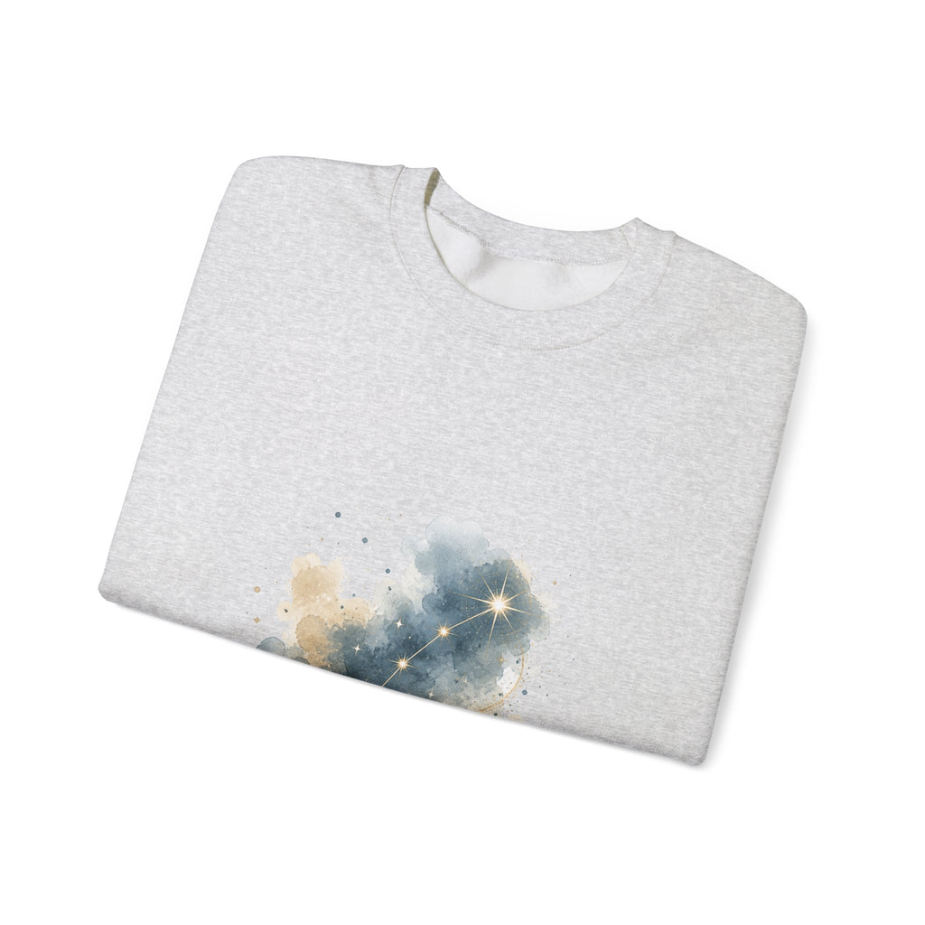 Matching Couple Sweatshirt - Big & Little Dipper Matching Couple Premium Fleece Sweatshirt Watercolor Art His Hers Birthday Gift - Design B