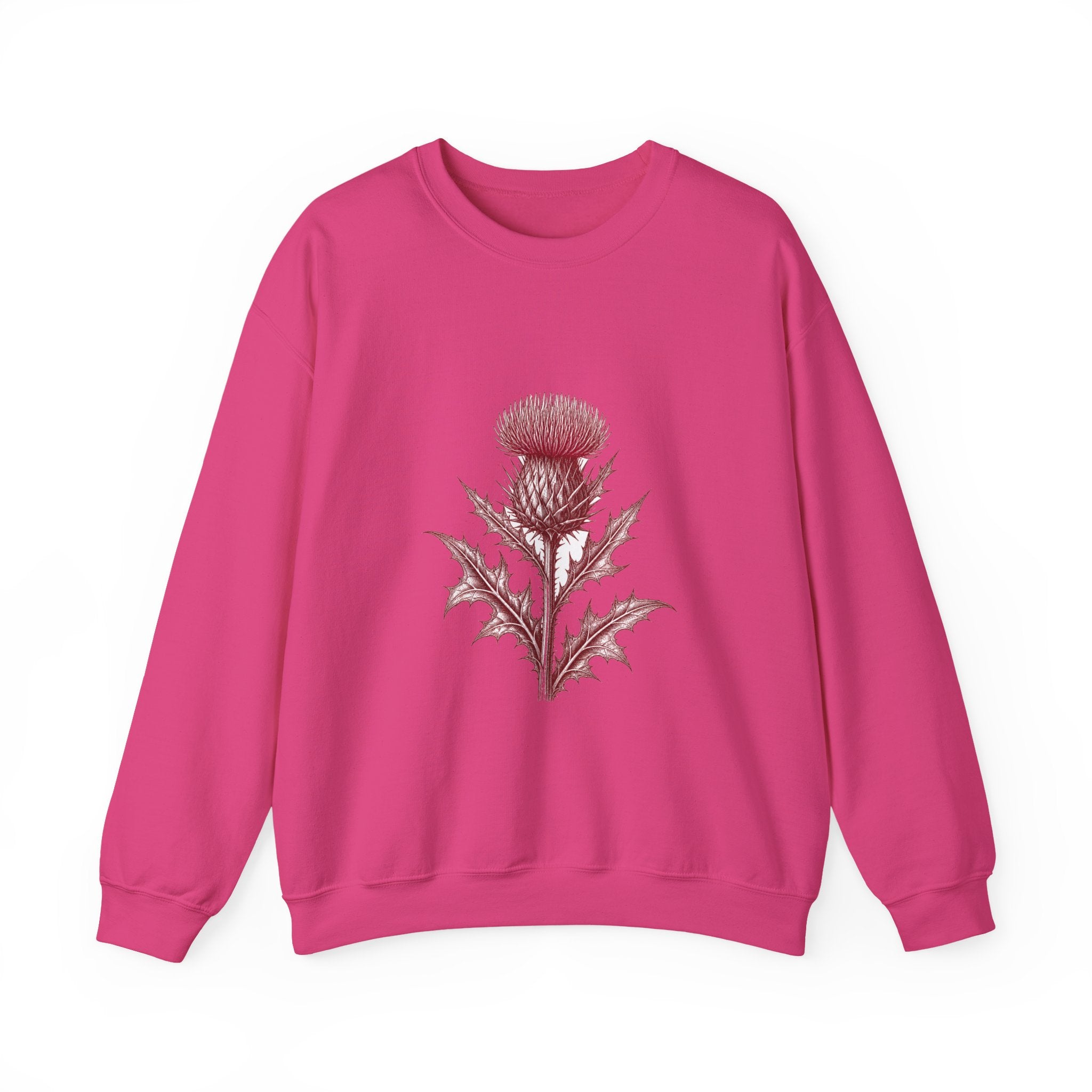 Matching Couple Sweatshirt - Lavender & Thistle Matching Couple Comfort Colors Crew Vintage Art His Hers Honeymoon Gift - Design B