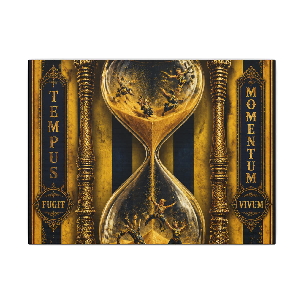 Hourglass Acrobats Wall Art Canvas 16×20 Baroque Home Office Decor Maximalist Print