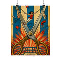 Giant Scissors Trapeze Wall Art Poster 18×24 Pop Art Living Room Decor Maximalist Print