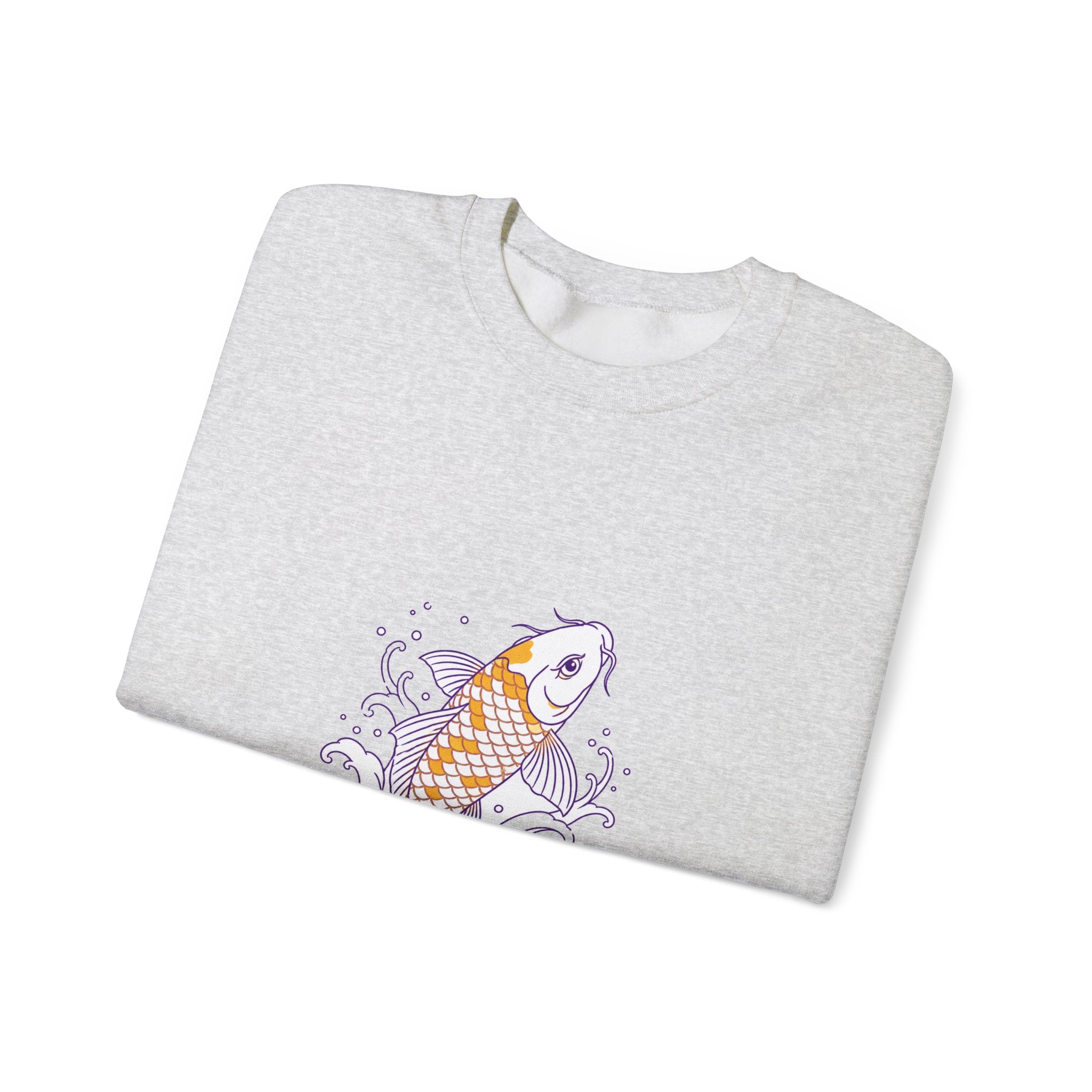 Matching Couple Sweatshirt - Koi Fish Yin Yang Matching Couple Comfort Colors Crew Minimalist Art His Hers Christmas Gift - Design A