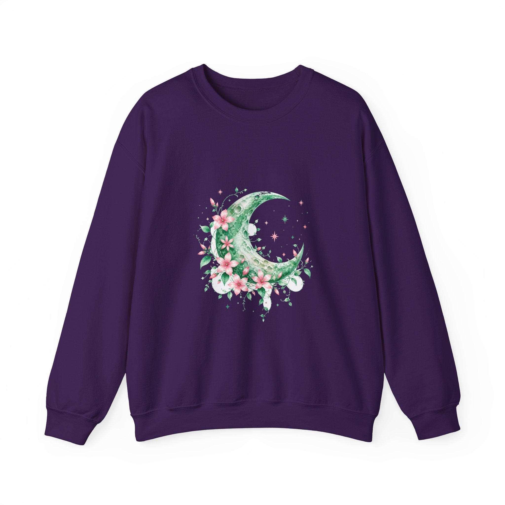 Matching Couple Sweatshirt - Sun & Moon Matching Couple Premium Fleece Sweatshirt Watercolor Art His Hers Birthday Gift - Design A