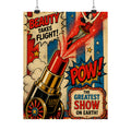 Lipstick Cannon Wall Art Poster 24×36 Pop Art Restaurant Decor Maximalist Print