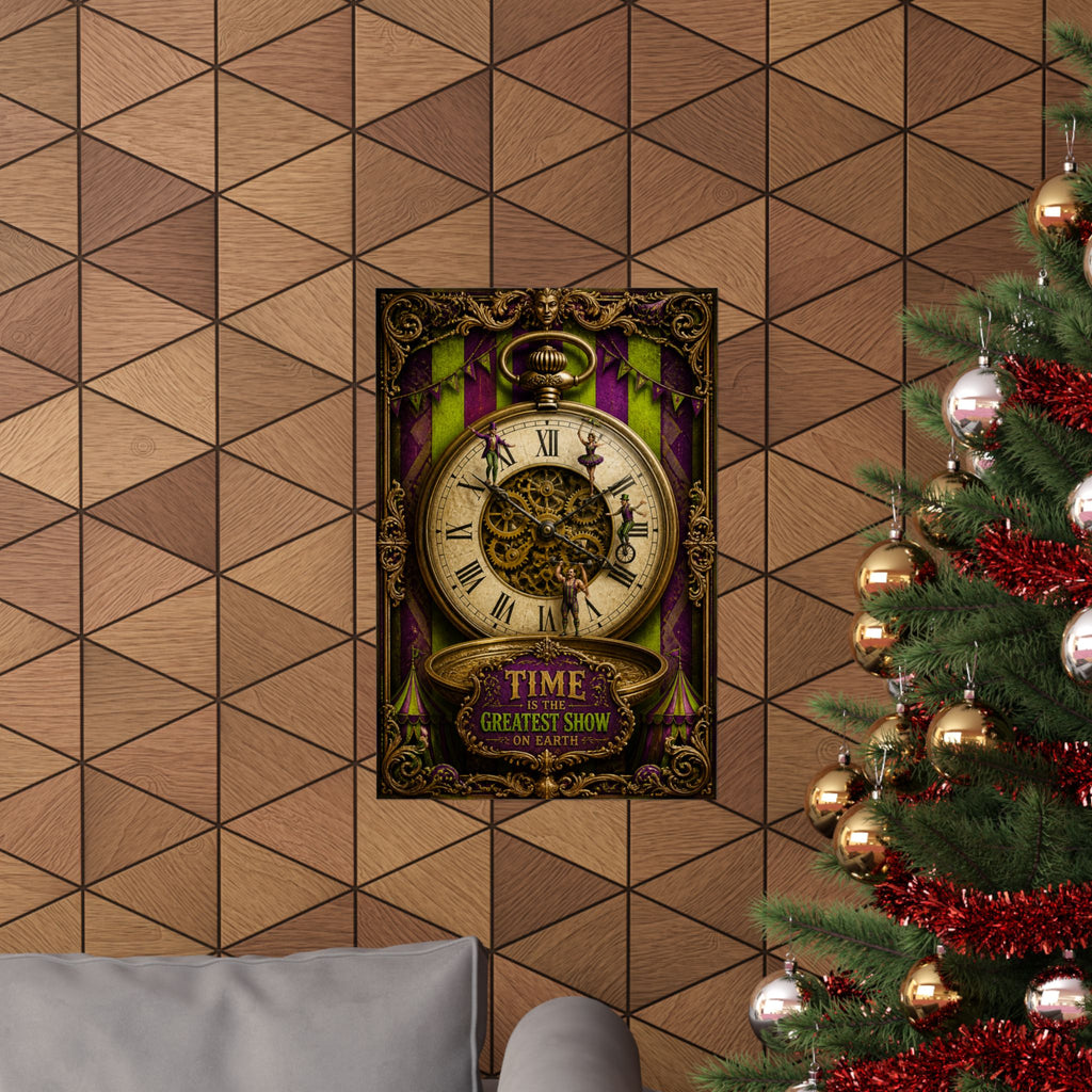 Pocket Watch Performers Wall Art Poster 24×36 Baroque Studio Decor Maximalist Print