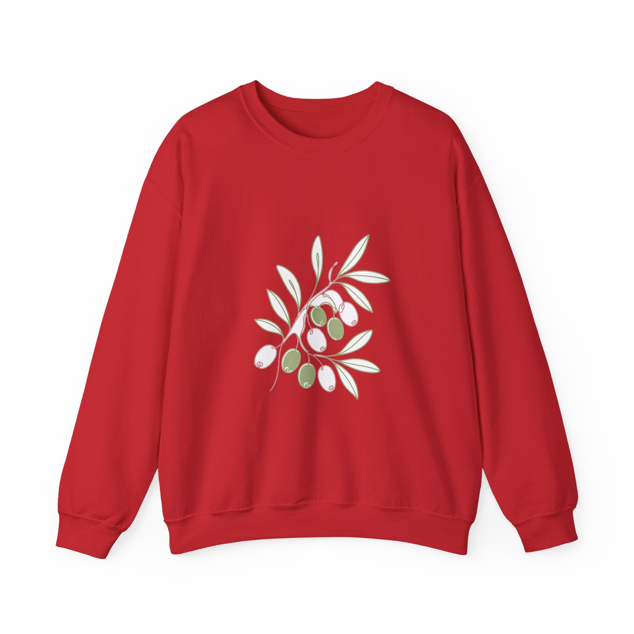 Matching Couple Sweatshirt - Olive Branch & Fig Matching Couple Comfort Colors Crew Minimalist Art His Hers Christmas Gift - Design A