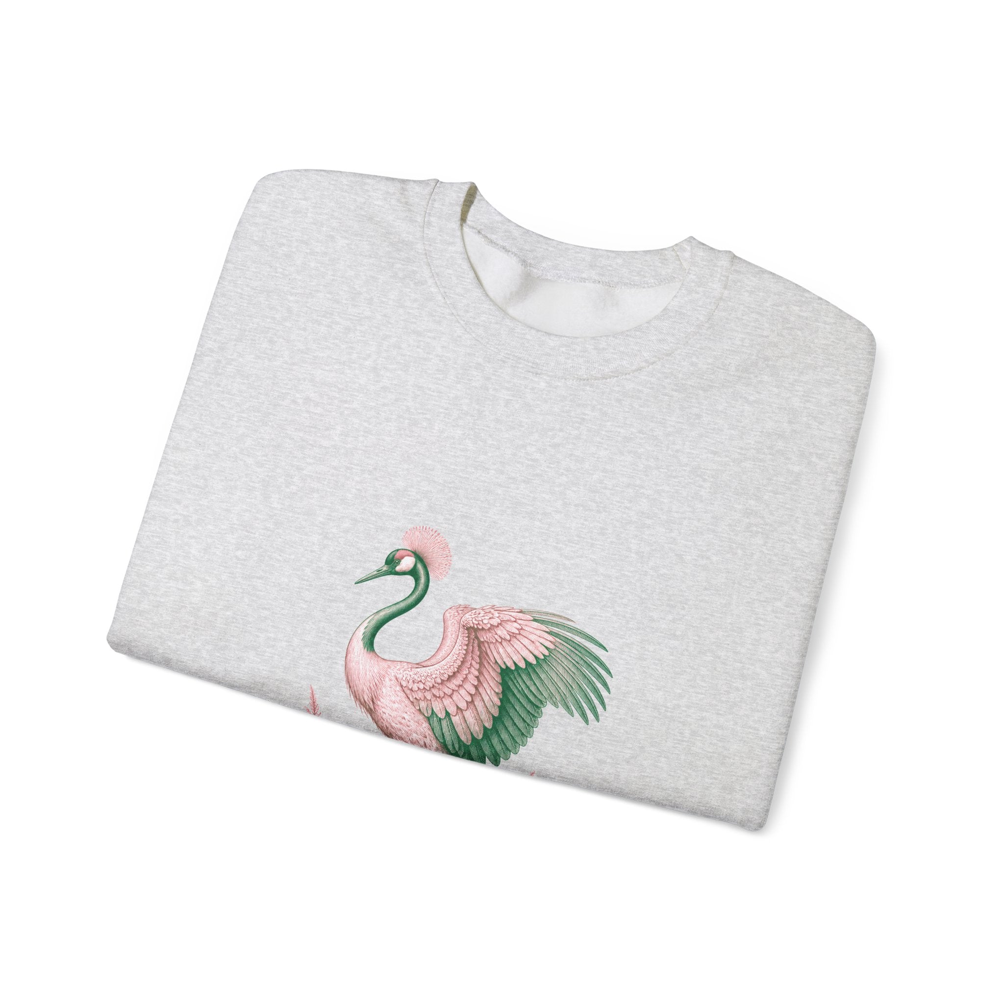 Matching Couple Sweatshirt - Tiger & Crane Matching Couple Comfort Colors Crew Vintage Art His Hers Honeymoon Gift - Design B