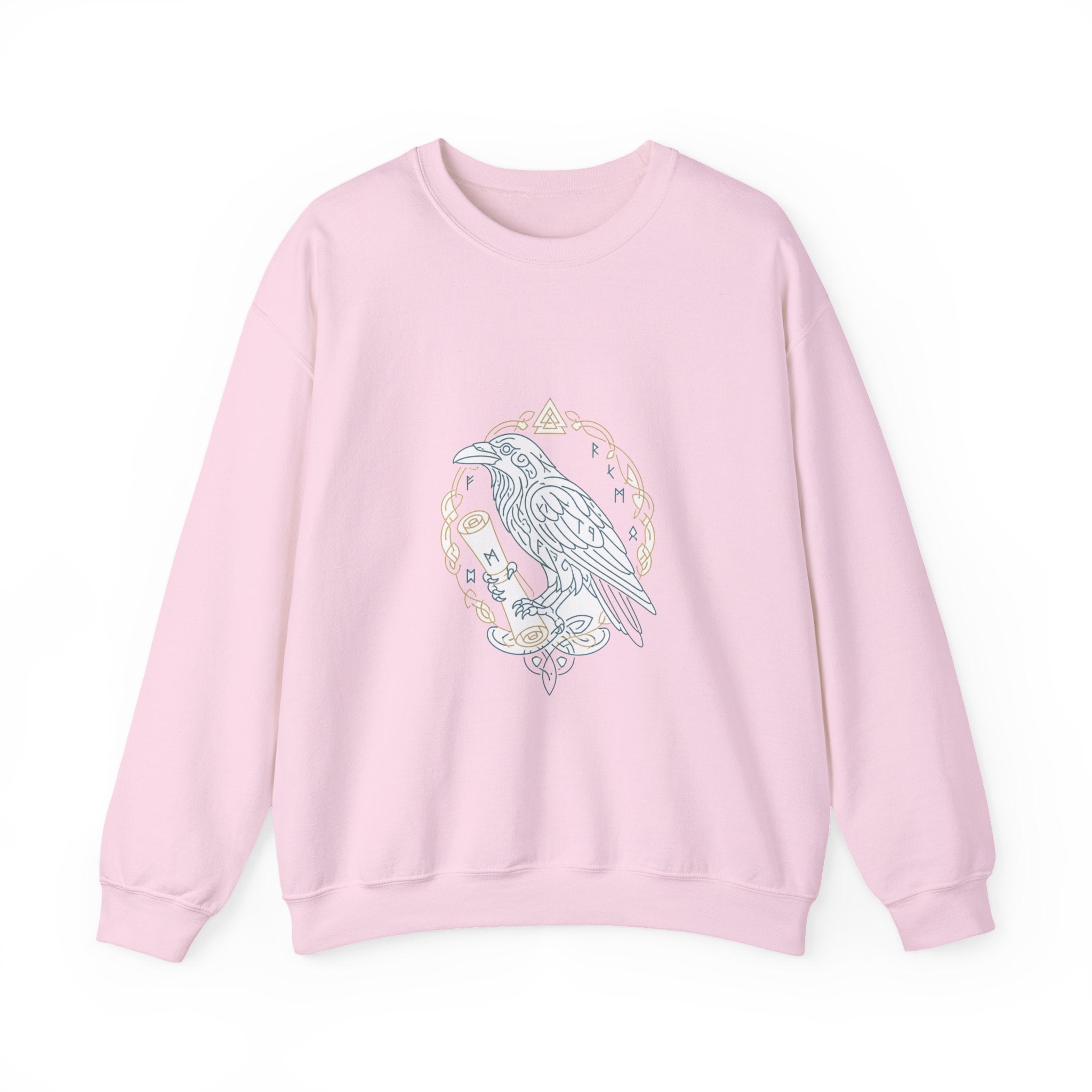 Matching Couple Sweatshirt - Huginn & Muninn Matching Couple Comfort Colors Crew Minimalist Art His Hers Christmas Gift - Design B