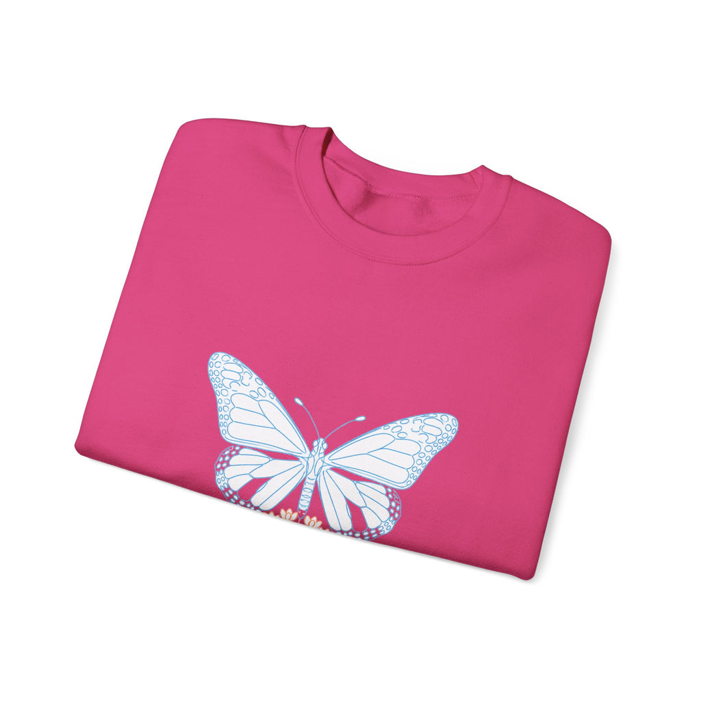 Matching Couple Sweatshirt - Butterfly & Moth Matching Couple Crewneck Sweatshirt Minimalist Art His Hers Valentine Gift - Design A