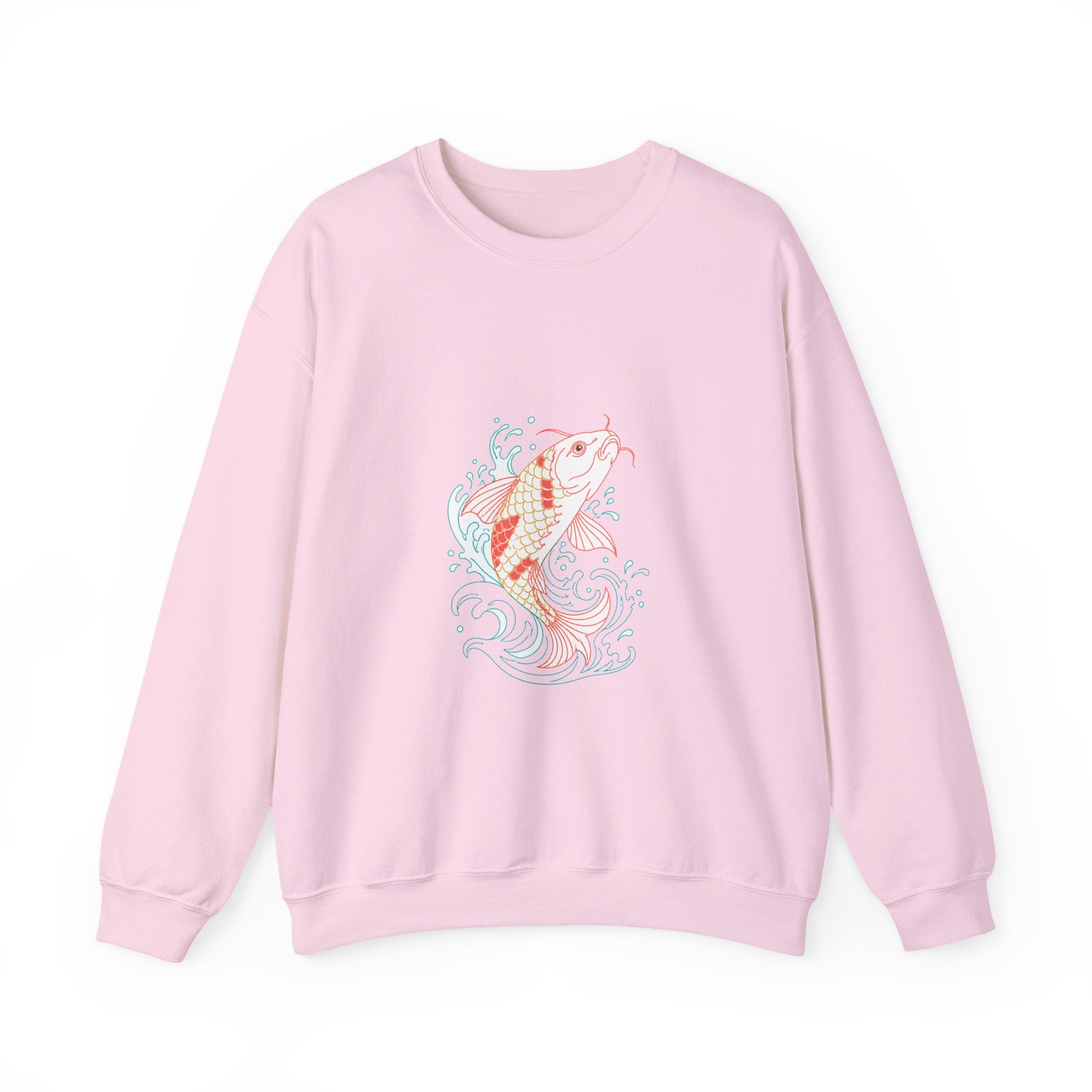 Matching Couple Sweatshirt - Koi Fish Yin Yang Matching Couple Premium Fleece Sweatshirt Minimalist Art His Hers Christmas Gift - Design A