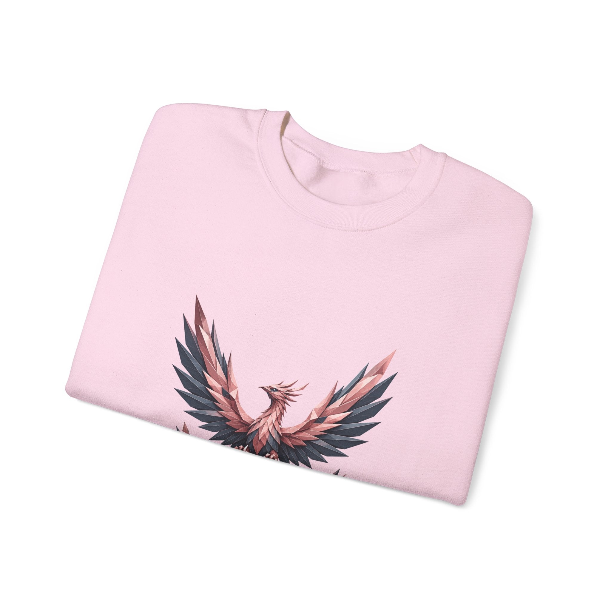 Matching Couple Sweatshirt - Dragon & Phoenix Matching Couple Crewneck Sweatshirt Geometric Art His Hers Couple Gift - Design B