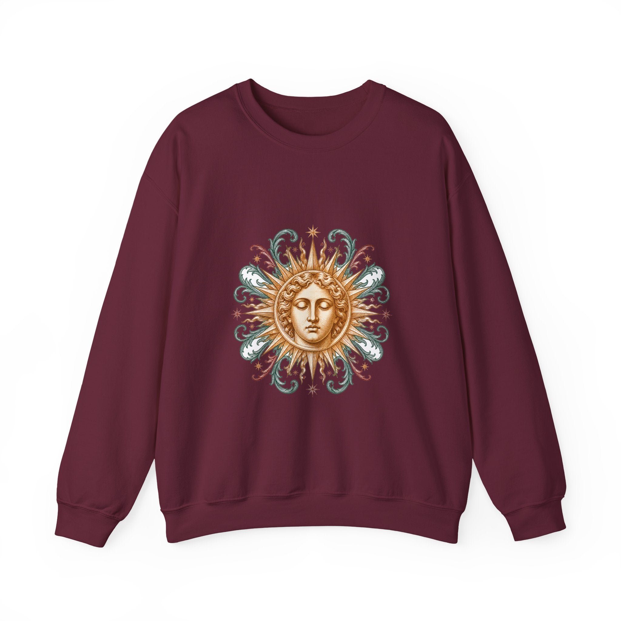 Matching Couple Sweatshirt - Helios & Selene Matching Couple Comfort Colors Crew Vintage Art His Hers Honeymoon Gift - Design A