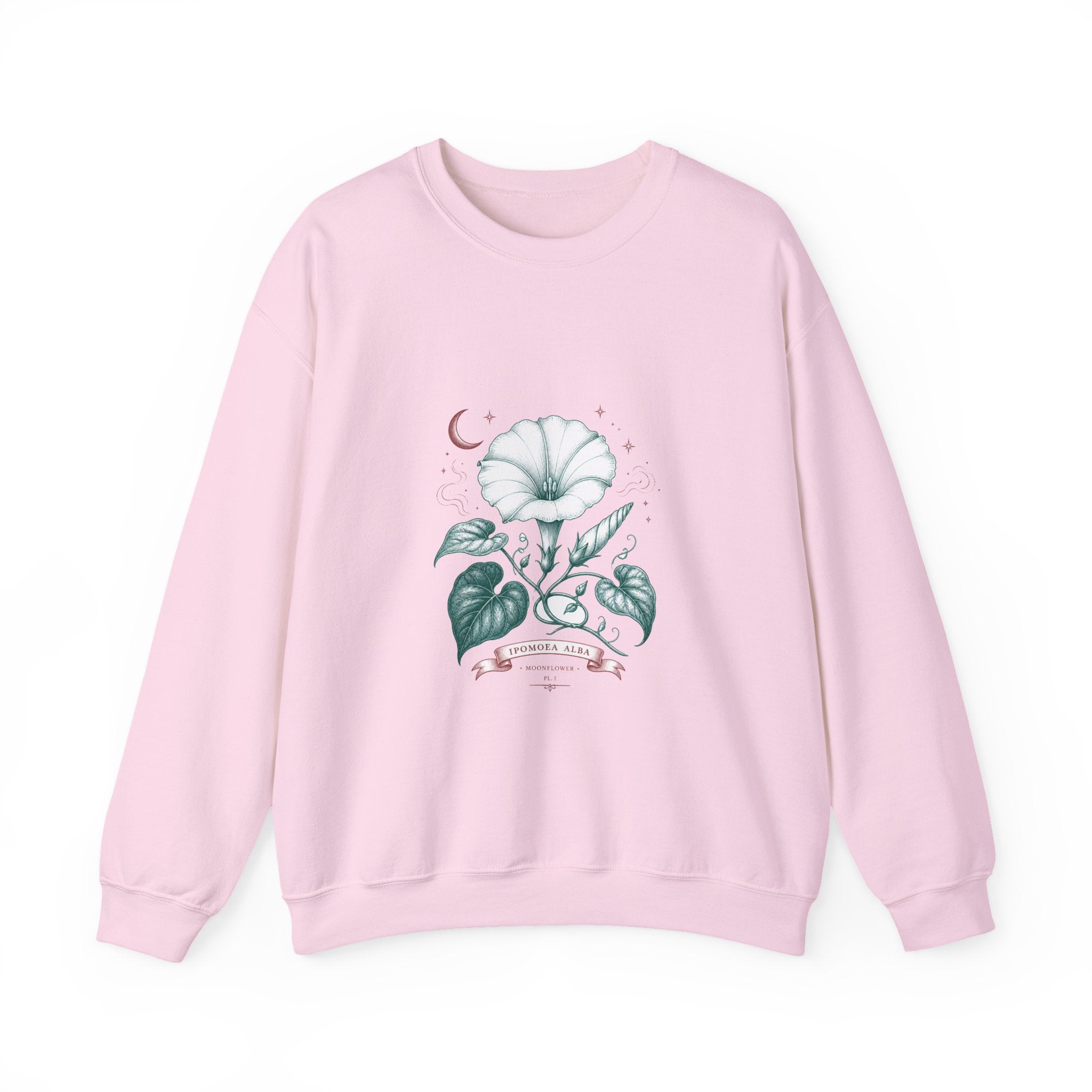 Matching Couple Sweatshirt - Sunflower & Moonflower Matching Couple Premium Fleece Sweatshirt Vintage Art His Hers Honeymoon Gift - Design B