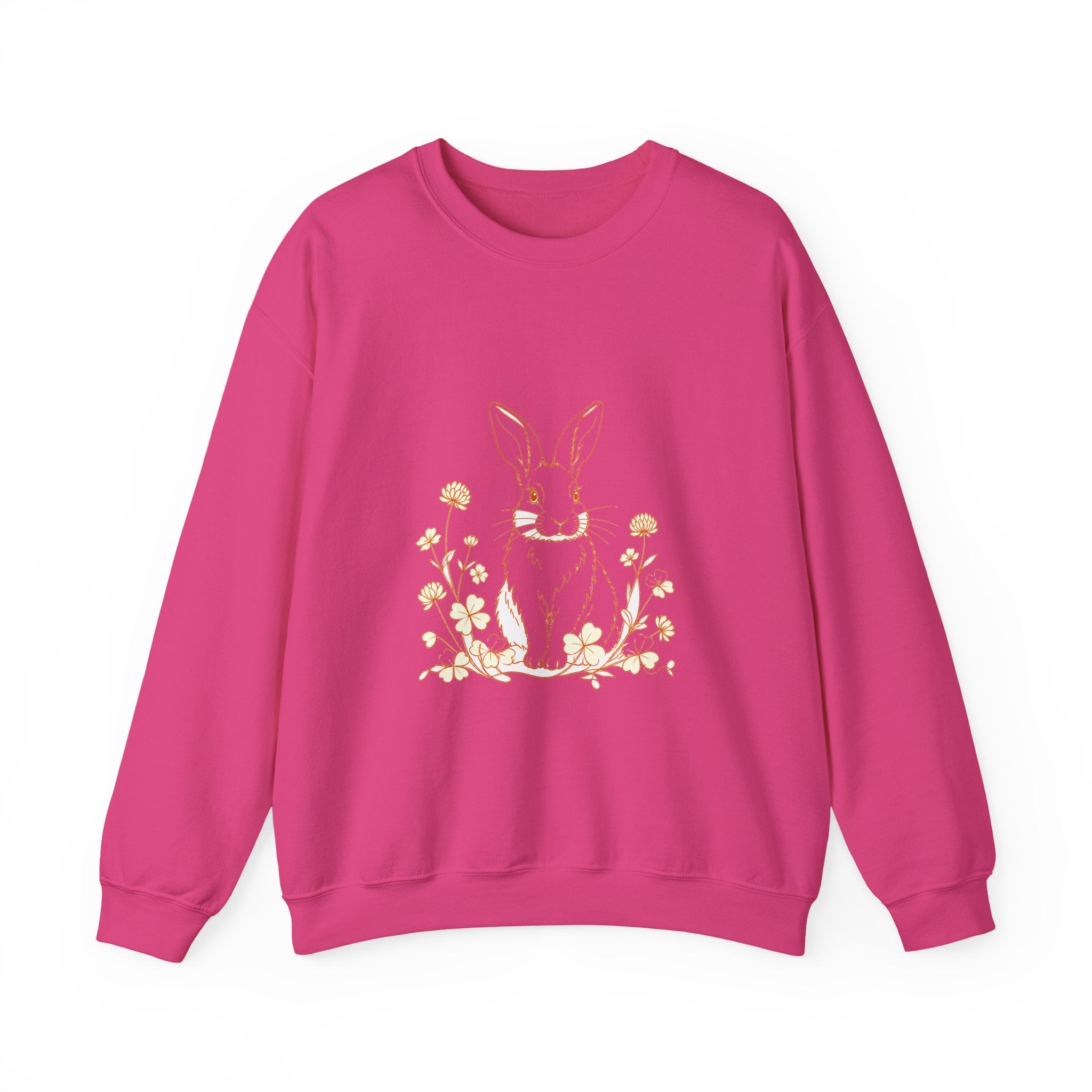 Matching Couple Sweatshirt - Fox & Rabbit Matching Couple Comfort Colors Crew Minimalist Art His Hers Christmas Gift - Design B