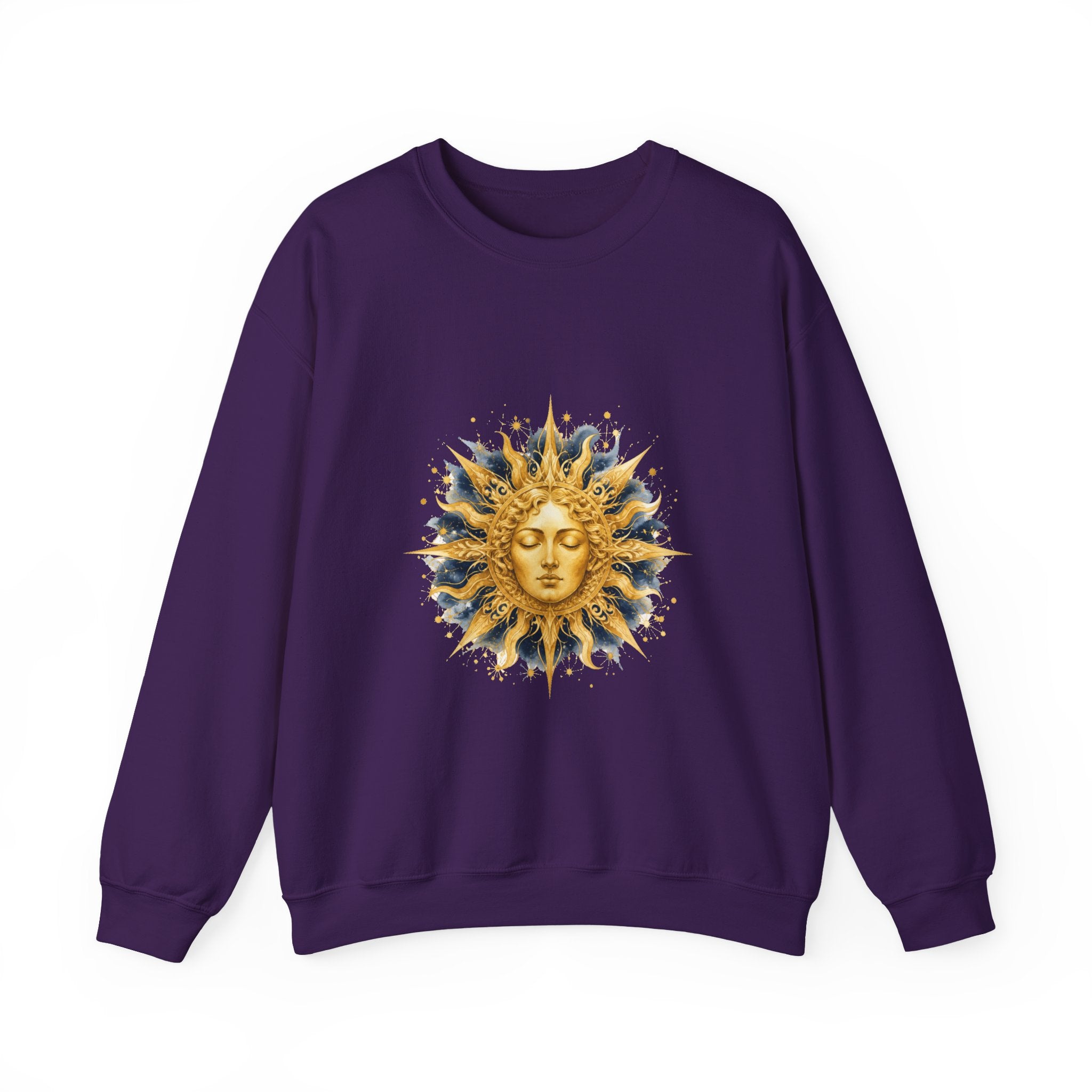 Matching Couple Sweatshirt - Helios & Selene Matching Couple Comfort Colors Crew Watercolor Art His Hers Birthday Gift - Design A