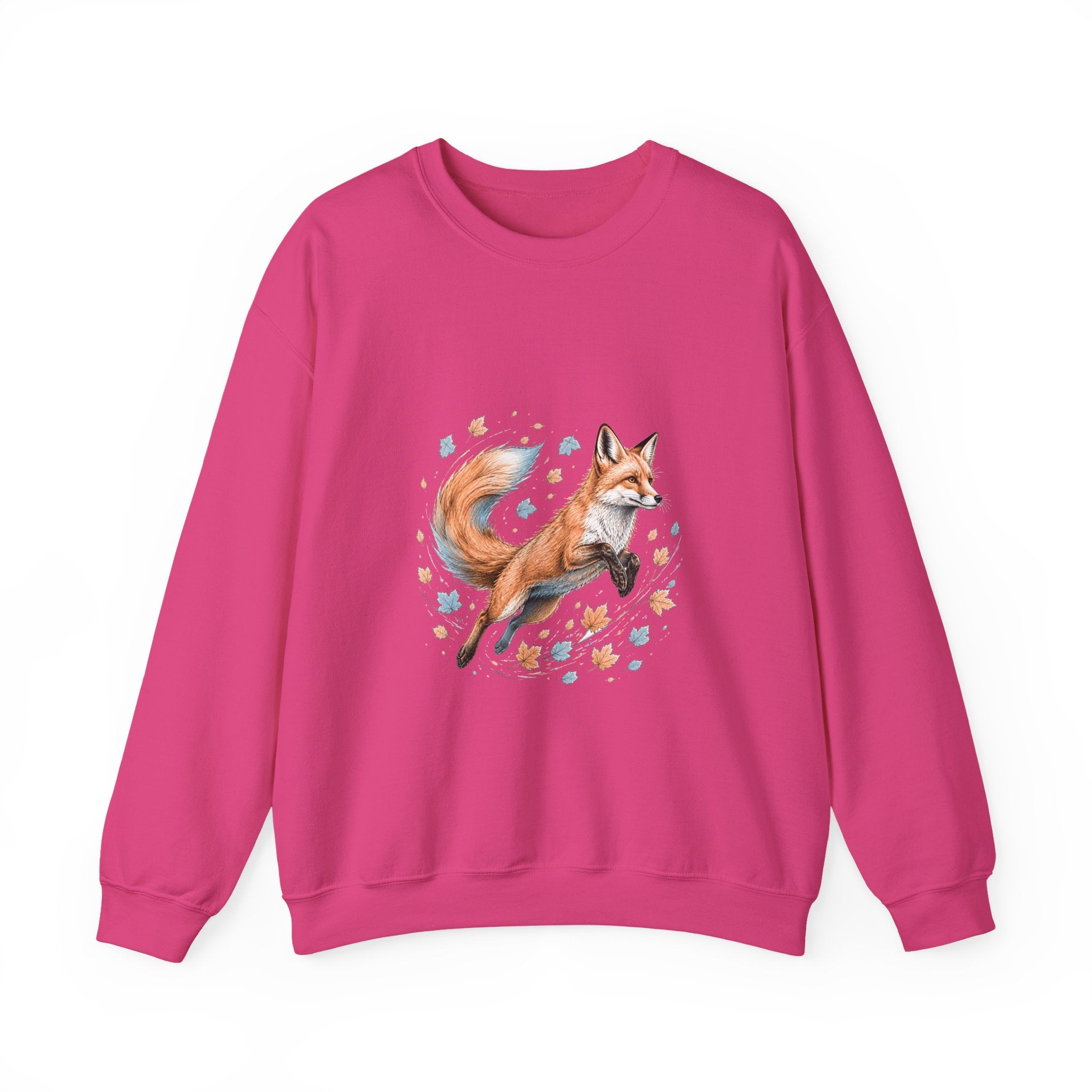 Matching Couple Sweatshirt - Fox & Rabbit Matching Couple Premium Fleece Sweatshirt Hand-Drawn Art His Hers Anniversary Gift - Design A