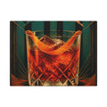 Negroni Trapeze Act Wall Art Canvas 24×36 Art Deco Bar Area Decor Maximalist Print