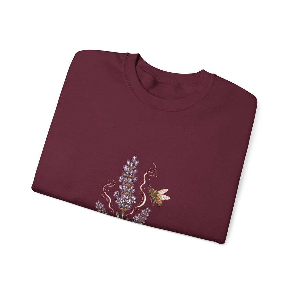 Matching Couple Sweatshirt - Lavender & Thistle Matching Couple Crewneck Sweatshirt Hand-Drawn Art His Hers Best Friend Gift - Design A