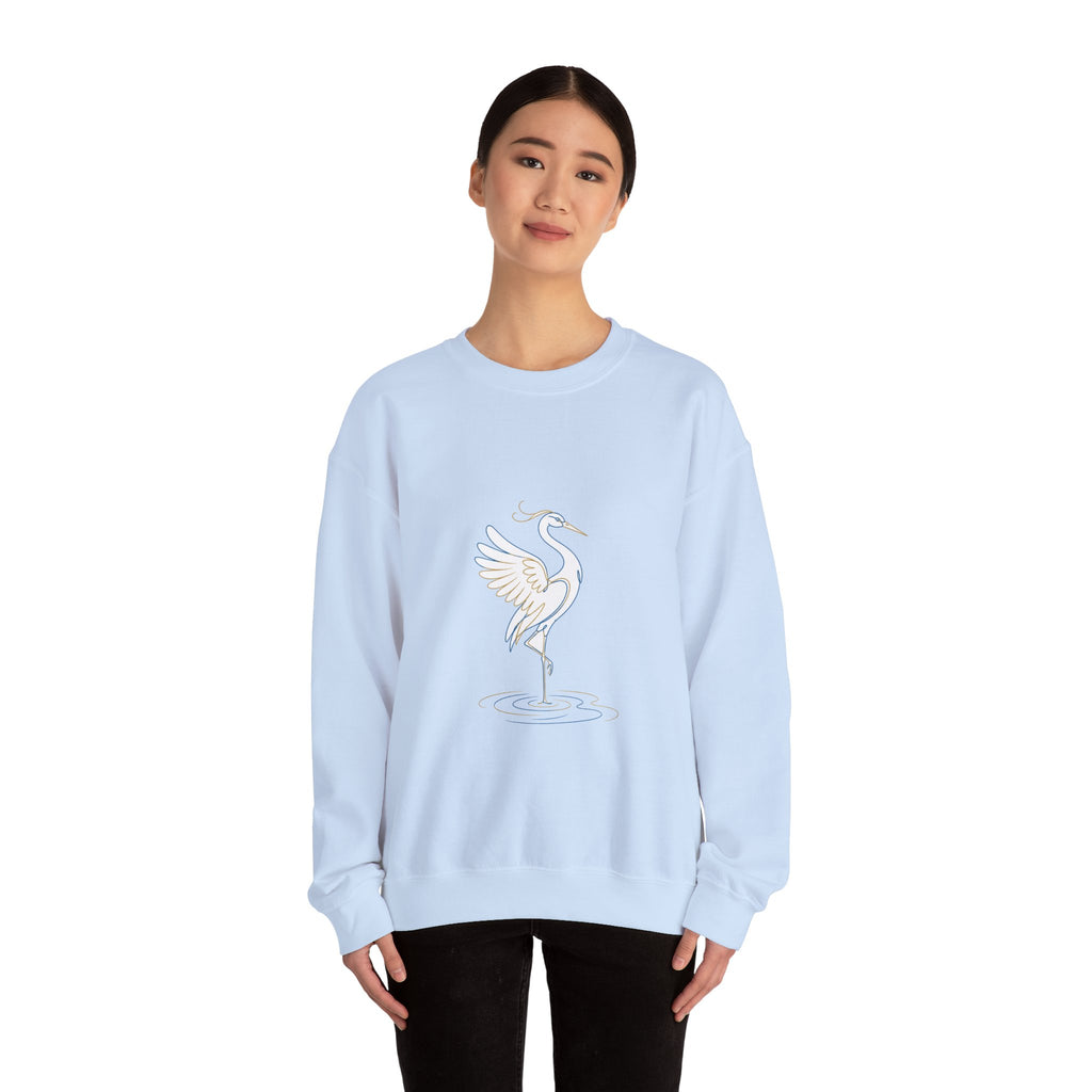 Matching Couple Sweatshirt - Tiger & Crane Matching Couple Comfort Colors Crew Minimalist Art His Hers Christmas Gift - Design B