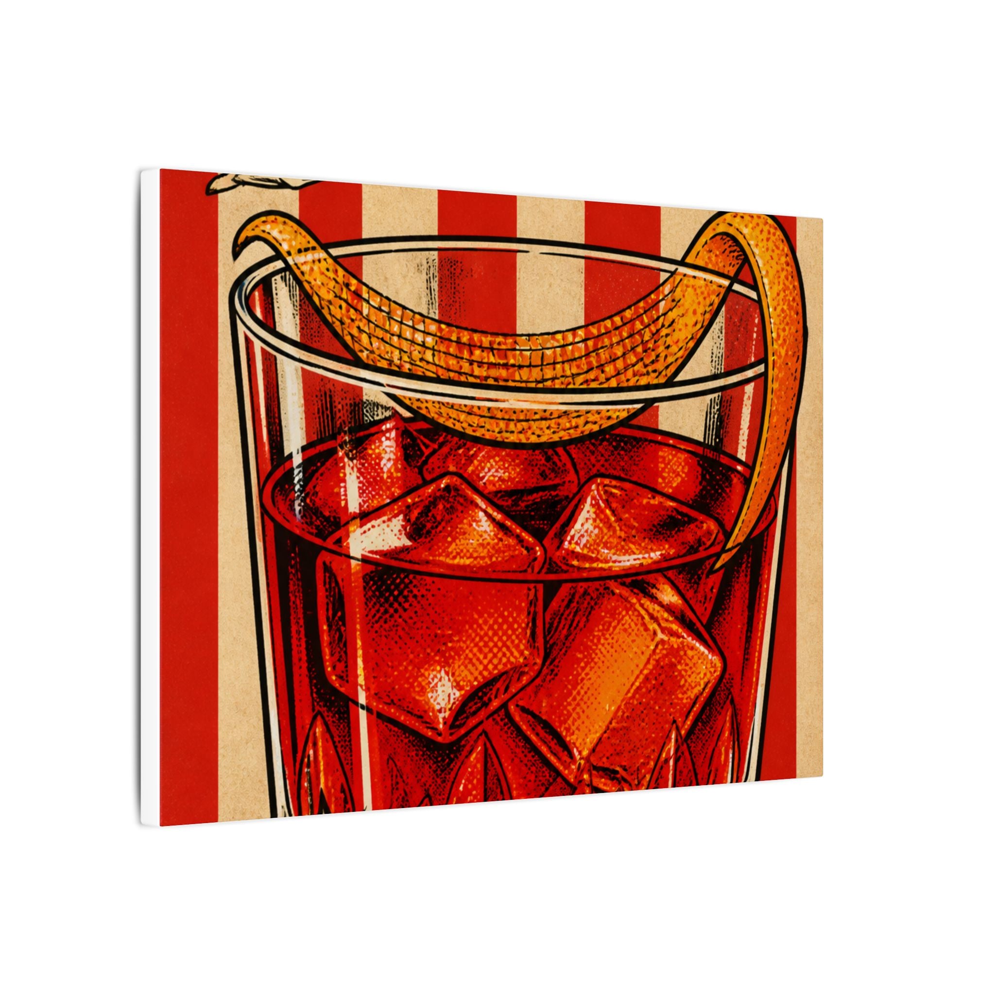 Negroni Trapeze Act Wall Art Canvas 16×20 Pop Art Living Room Decor Maximalist Print