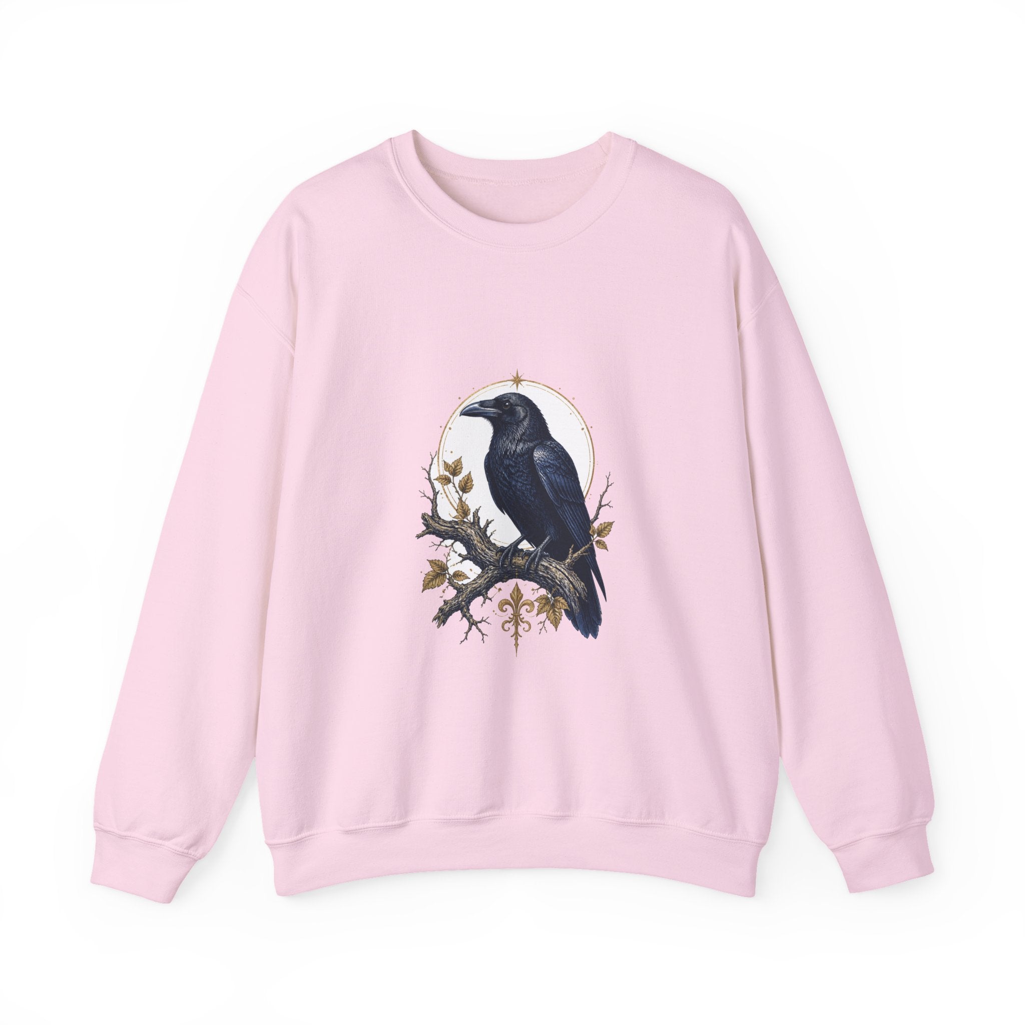 Matching Couple Sweatshirt - Raven & Swan Matching Couple Premium Fleece Sweatshirt Vintage Art His Hers Honeymoon Gift - Design A