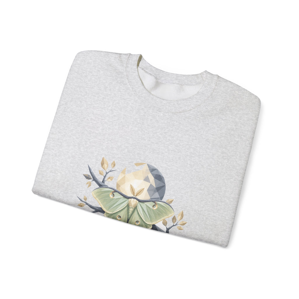 Matching Couple Sweatshirt - Butterfly & Moth Matching Couple Premium Fleece Sweatshirt Geometric Art His Hers Love Gift - Design B