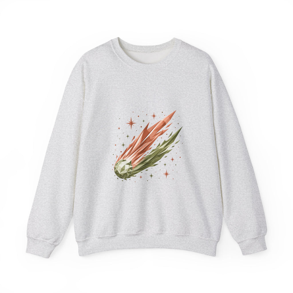 Matching Couple Sweatshirt - Comet & Asteroid Matching Couple Crewneck Sweatshirt Geometric Art His Hers Couple Gift - Design A
