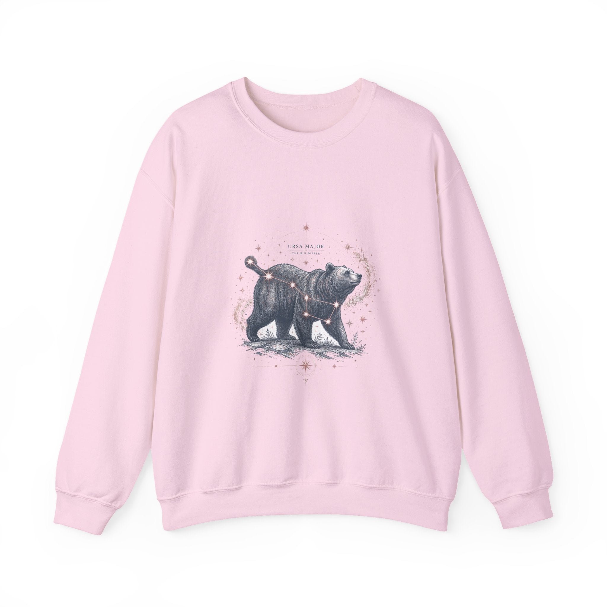 Matching Couple Sweatshirt - Big & Little Dipper Matching Couple Premium Fleece Sweatshirt Vintage Art His Hers Honeymoon Gift - Design A
