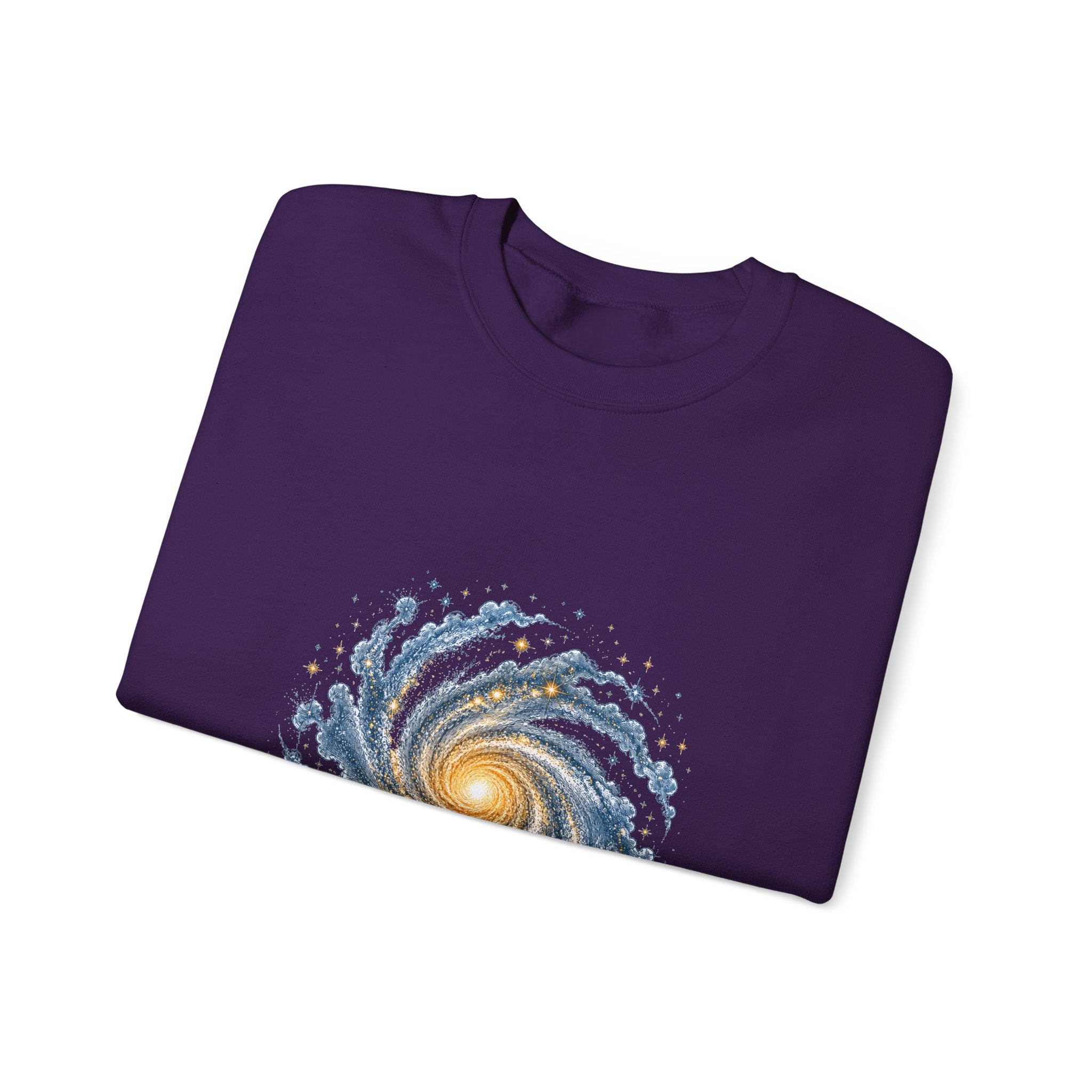 Matching Couple Sweatshirt - Galaxy & Supernova Matching Couple Crewneck Sweatshirt Vintage Art His Hers Wedding Gift - Design A