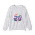 Matching Couple Sweatshirt - Lavender Fields & Canyon Matching Couple Comfort Colors Crew Watercolor Art His Hers Birthday Gift - Design A