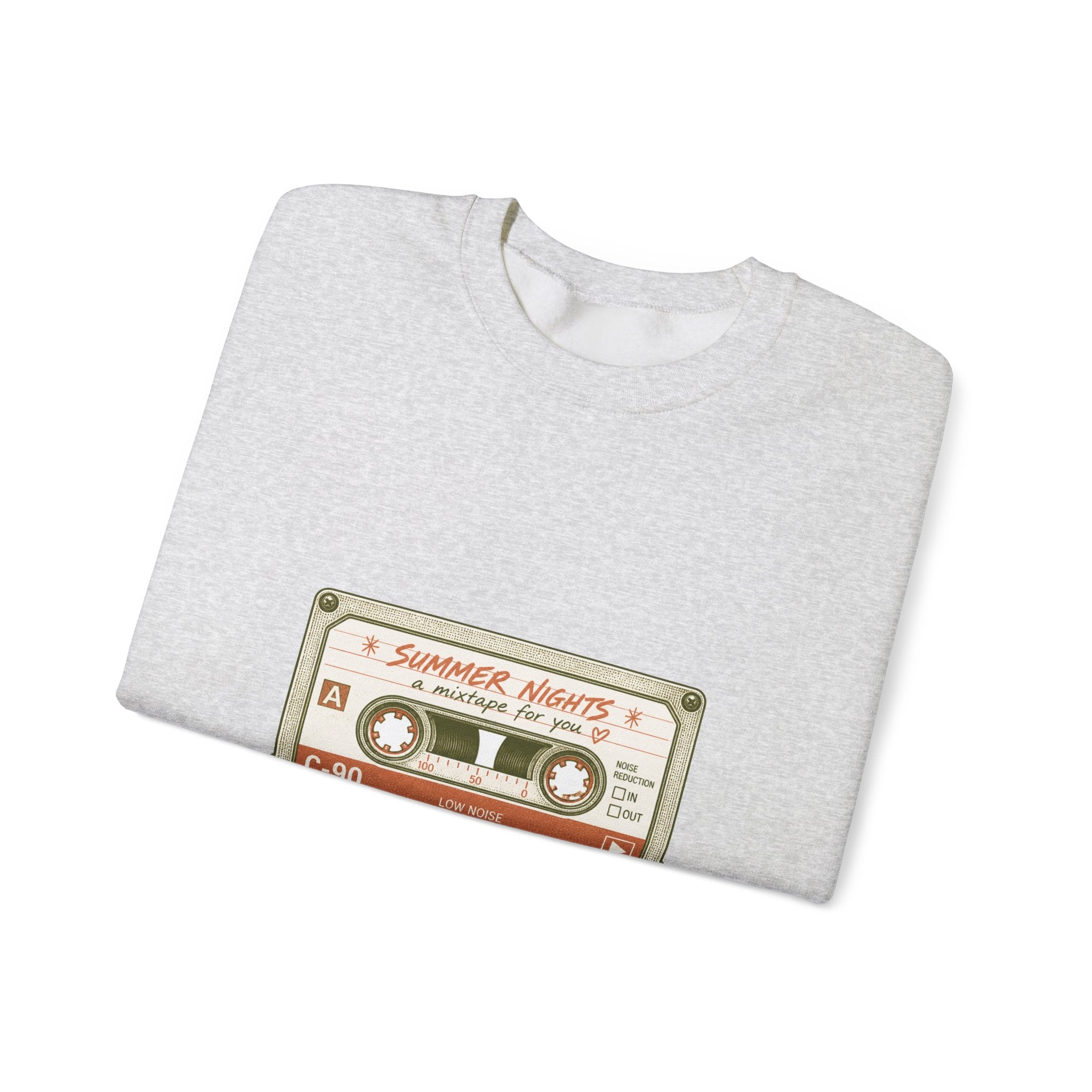 Matching Couple Sweatshirt - Vinyl & Cassette Matching Couple Premium Fleece Sweatshirt Vintage Art His Hers Honeymoon Gift - Design B
