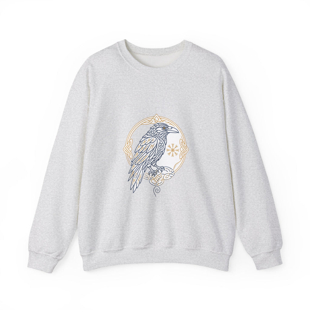 Matching Couple Sweatshirt - Huginn & Muninn Matching Couple Premium Fleece Sweatshirt Minimalist Art His Hers Christmas Gift - Design A
