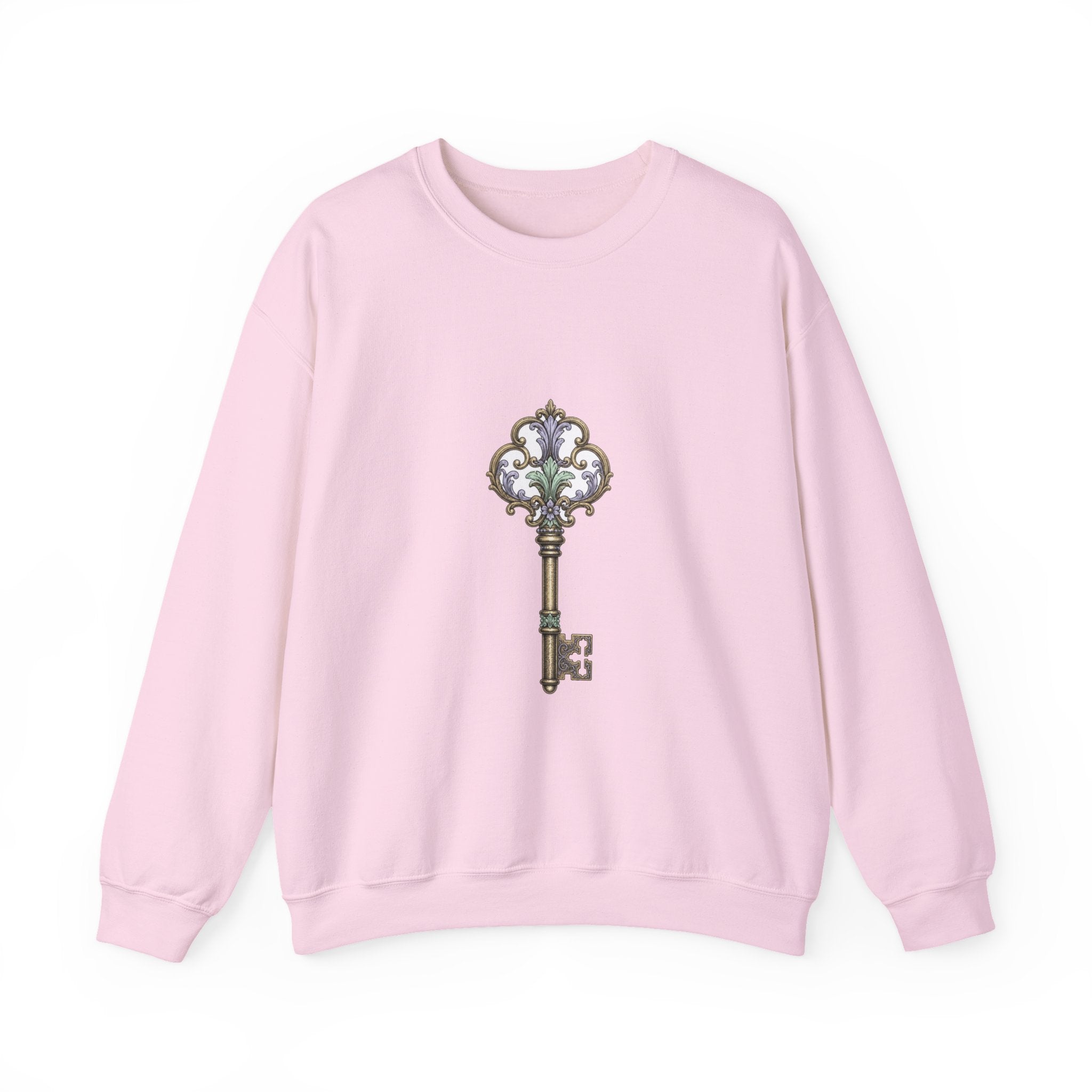 Matching Couple Sweatshirt - Key & Lock Matching Couple Comfort Colors Crew Vintage Art His Hers Honeymoon Gift - Design A